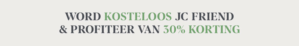 Word kosteloos JC Friend en profiteer van 30% korting