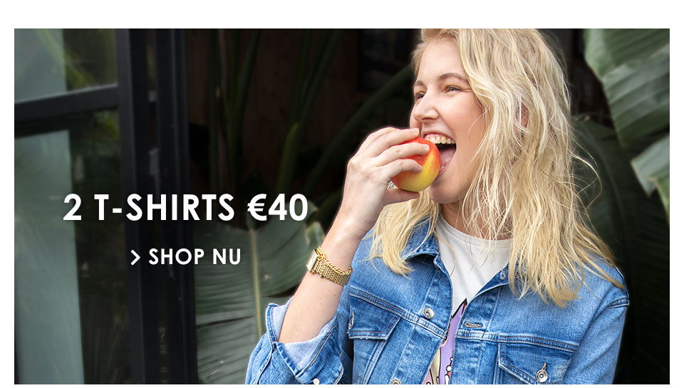 Shop nu 2 t-shirts voor 40.-