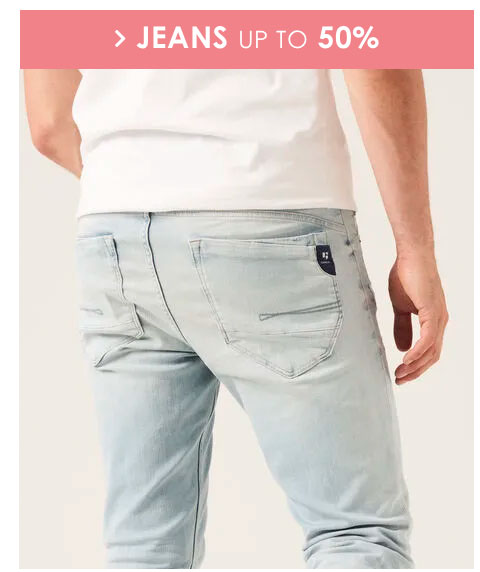 Jeans up to 50%