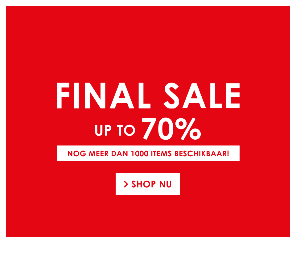Final sale up to 70 procent