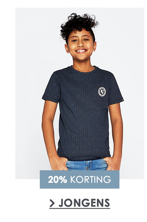 Shop alle jongenskleding met 20% korting