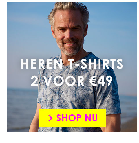 Heren t-shirts 2 voor 49