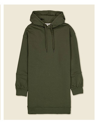 Garcia hoodie jurk groen