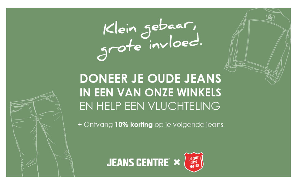 Doneer je oude jeans