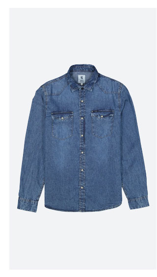 Denim overhemd 