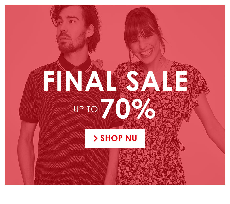 Final sale up to 70% korting shop nu