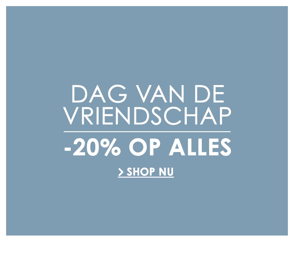 Shop alleen vandaag met 20% korting op alles