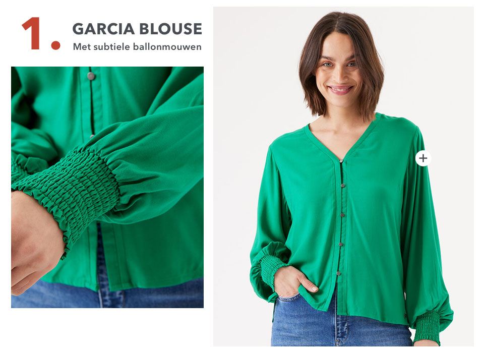 blouse groen