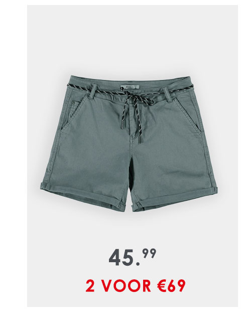 Garcia short groen 2 voor 69