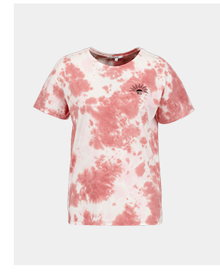 Bekijk Yezz t-shirt met tie dye roze