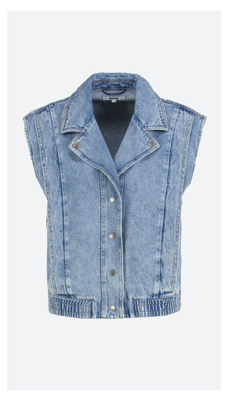 tripper gilet denim