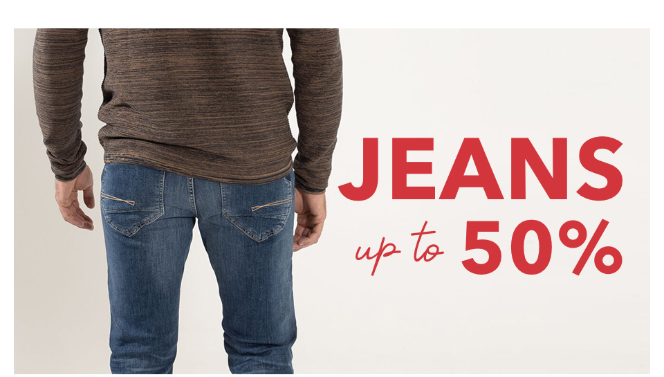 jeans met 50 procent korting