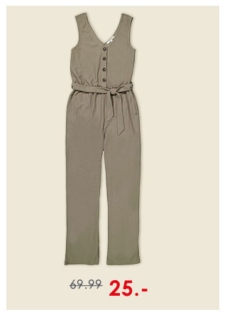 Garcia jumpsuit olijfgroen