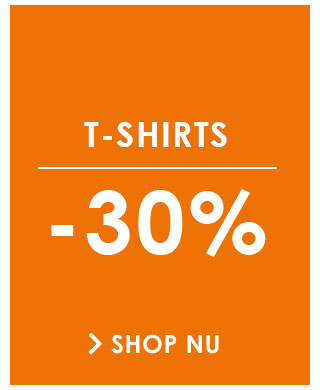 t-shirts -30 procent shop nu