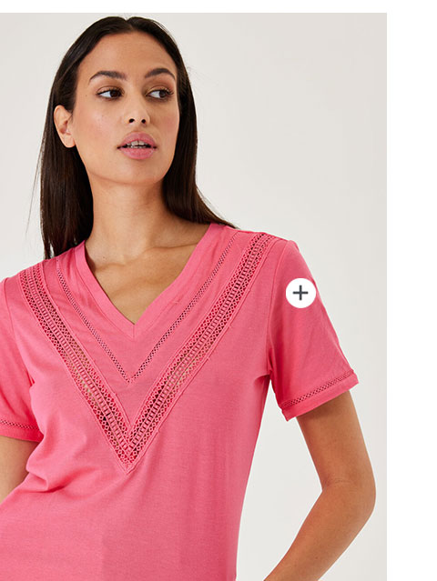 t shirt roze