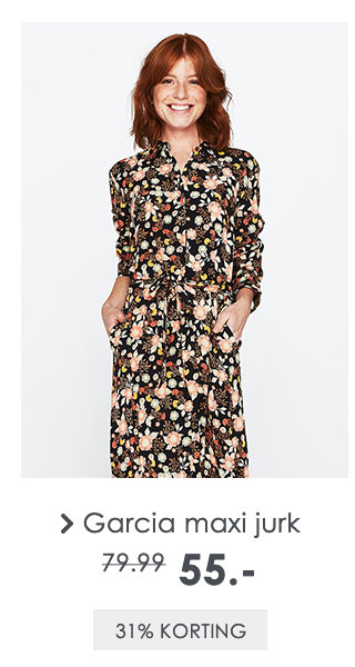 Garcia midi jurk met allover print