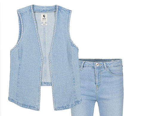 gilet denim