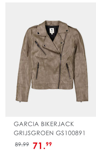 Garcia bikerjack grijsgroen