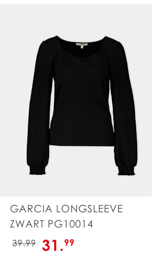 Garcia longsleeve zwart