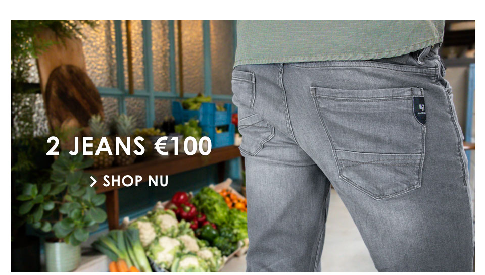 Shop nu 2 jeans voor 100.- 