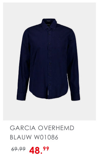 Garcia overhemd blauw