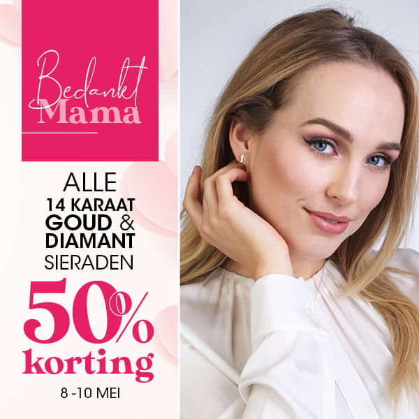 50% korting goud & diamant