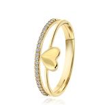 gouden ring met zirkonia