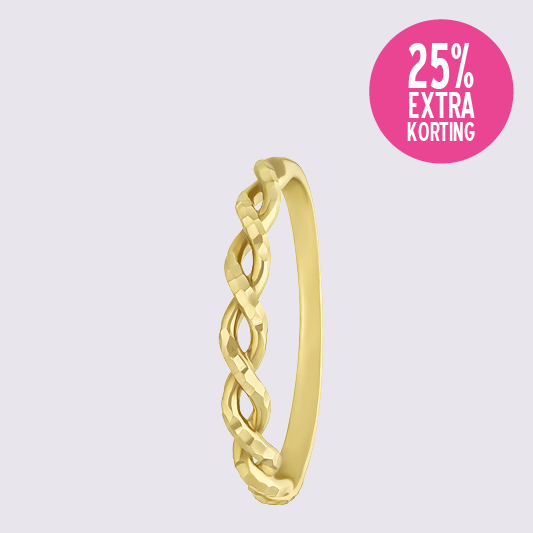 9 karaat dames ring twist