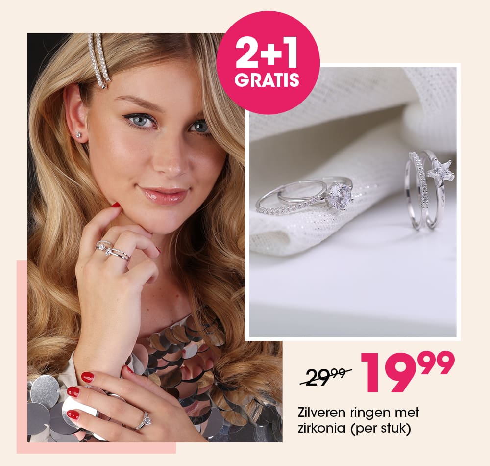 zilveren ringen met zirkonia