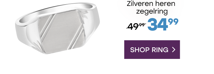 zilveren heren ring