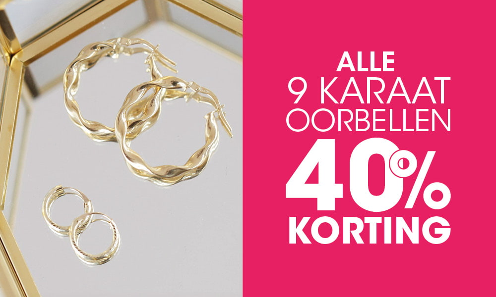 9 karaat oorbellen