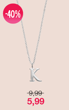 Stalen ketting letter K