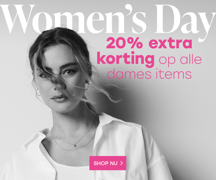 Women's Day: 20% extra korting op alle dames items