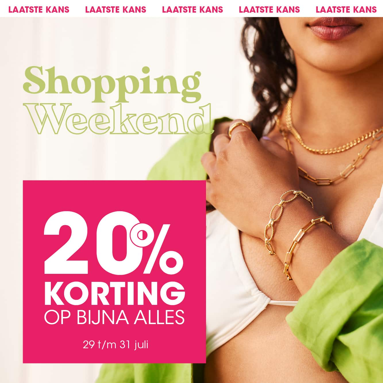 shopping weekend actie