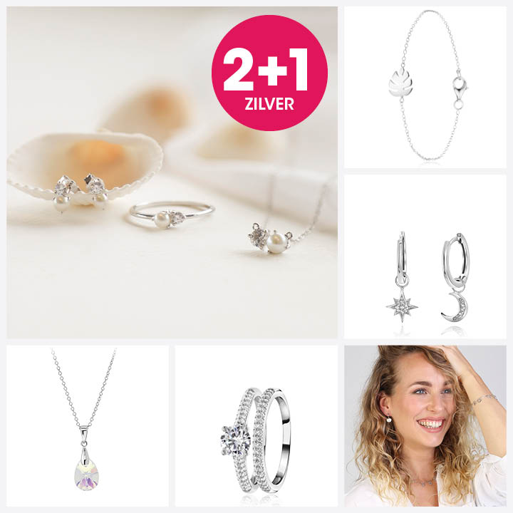 2+1 gratis op zilver