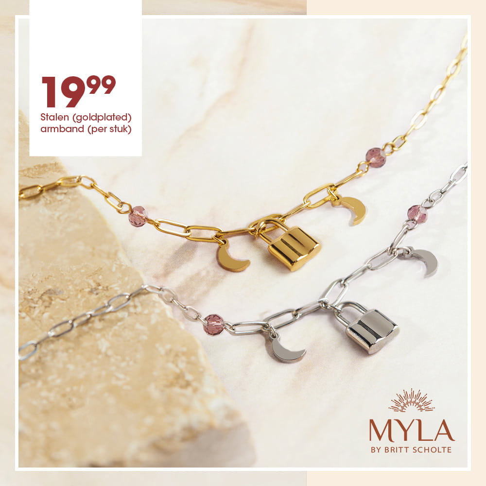 Myla stalen armband