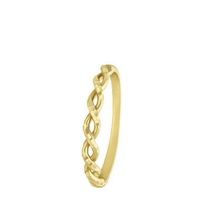 9 karaat dames ring twist