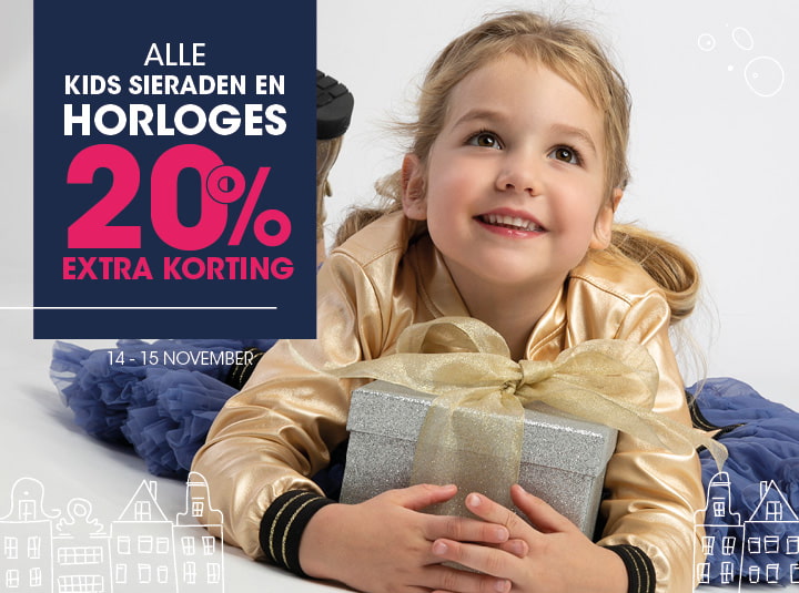 20% kids sieraden en horloges