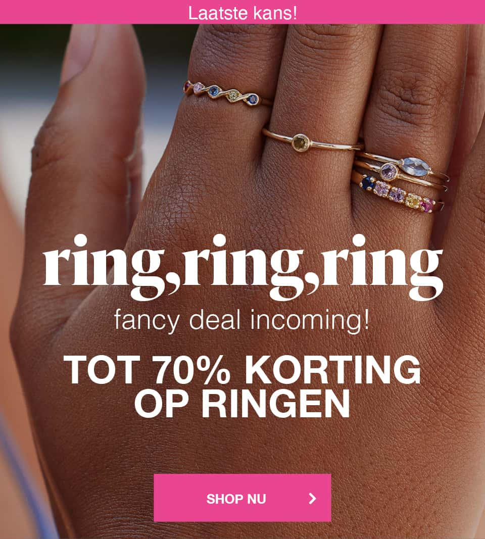 ringen tot 70% korting