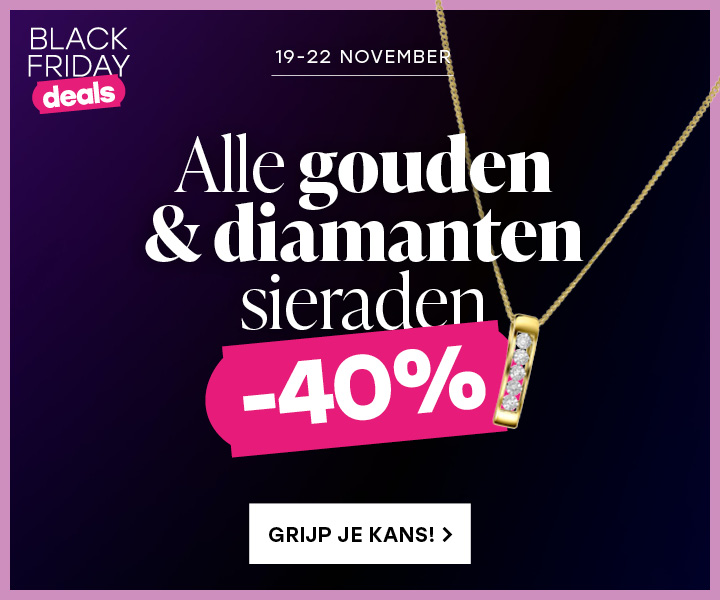 40% korting op gouden en diamanten sieraden