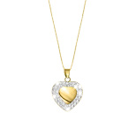 14 Karaat ketting met hart