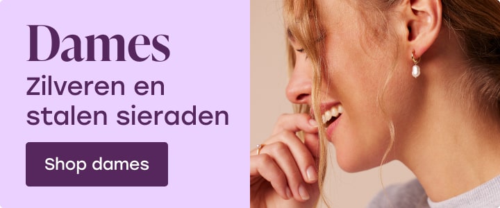 dames zilveren en stalen sieraden