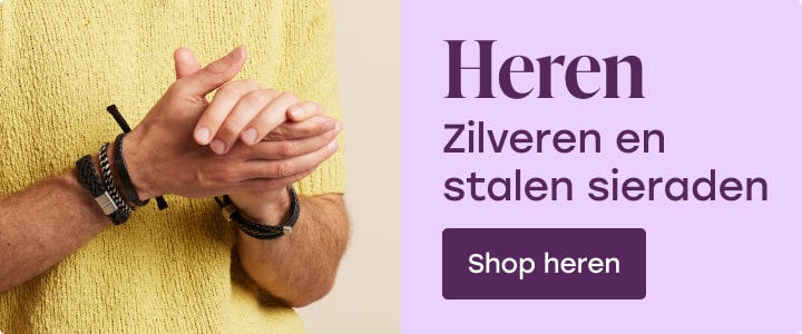 heren zilveren en stalen sieraden