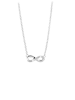 Zilveren ketting infinity met zirkonia -20% extra korting