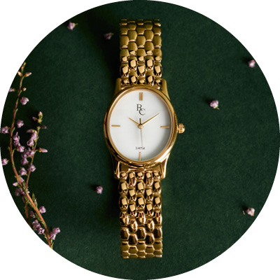 Regal Collection dames horloge met een stalen band