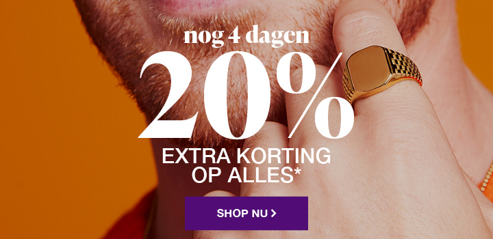 20% extra korting op alles