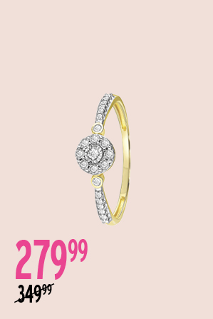 Gouden ring met diamant