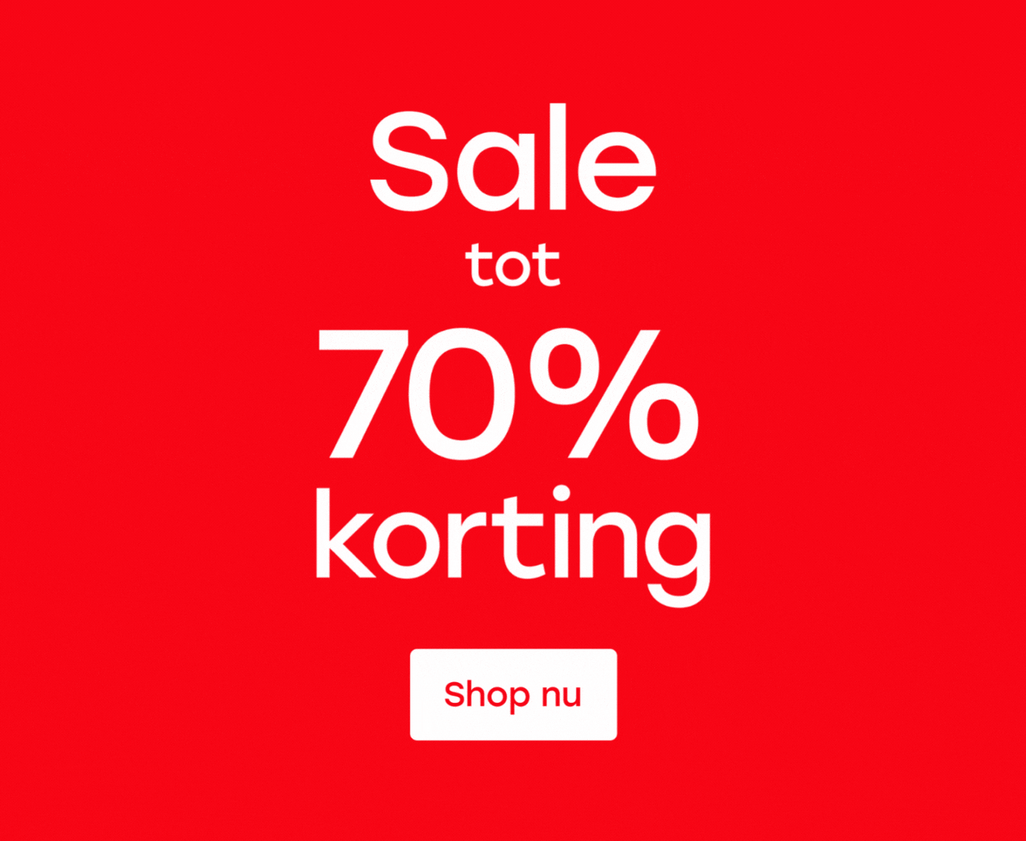 Sale tot 70% korting