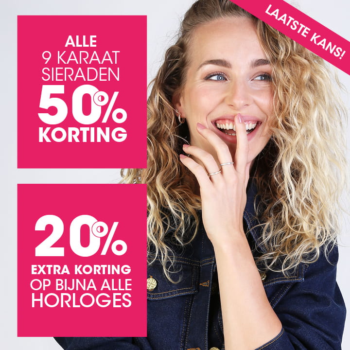 Actie 9 karaat en horloges