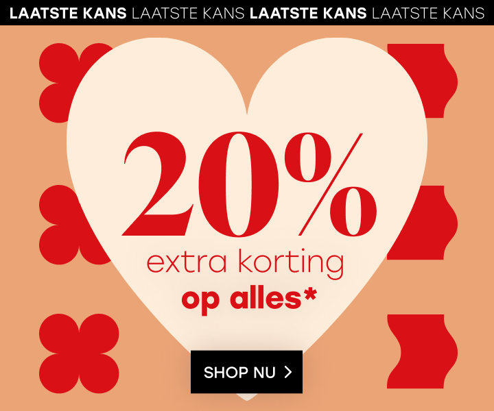 20% extra korting op alles